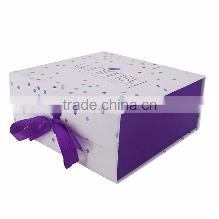 Foldable printed crrugated paper box for product marketing