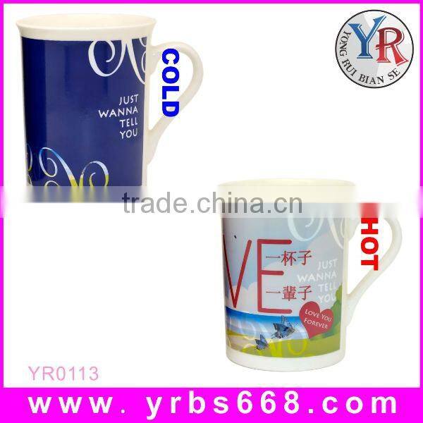 Hot new products for 2014 custom heat sensitive sublimation bone china ceramic coffee cup lids