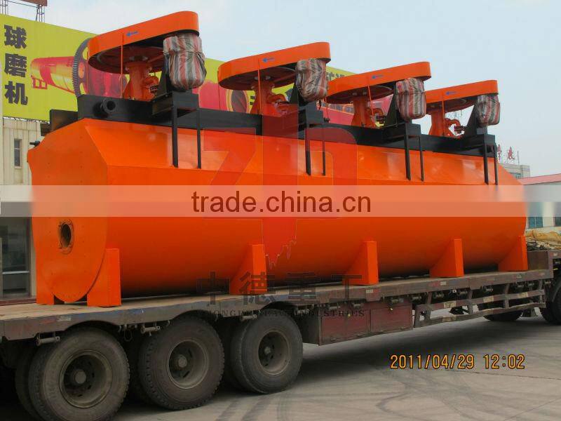 Silver, Gold, Lead Zinc Ore Beneficiation Mineral Flotation Machine by Zhongde