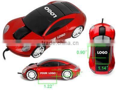 3D Optical Car Shape USB Wired Mouse Mice for Computer PC Laptop Notebook Blue