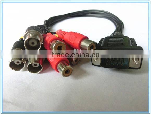 HDB 15P to 4BNC+4RCA cable