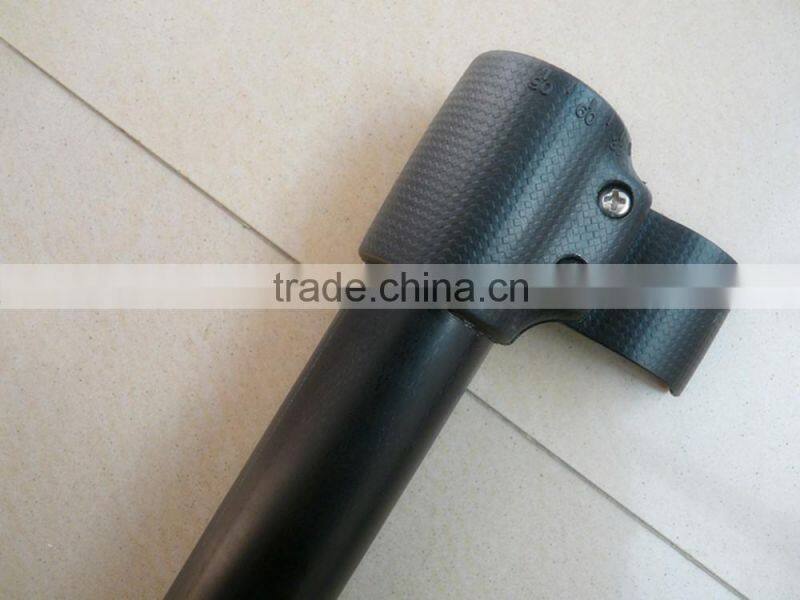 wholesale 3 pc fiberglass SUP paddle with yellow blade