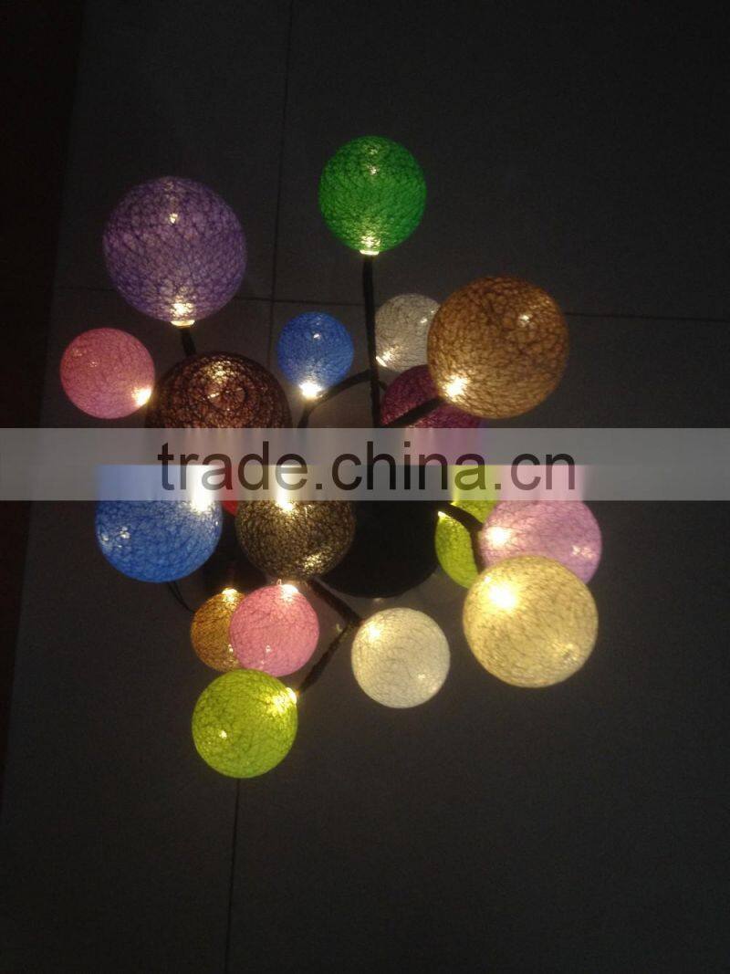 12V 4.5V battery led tree light color changing led magic ball light