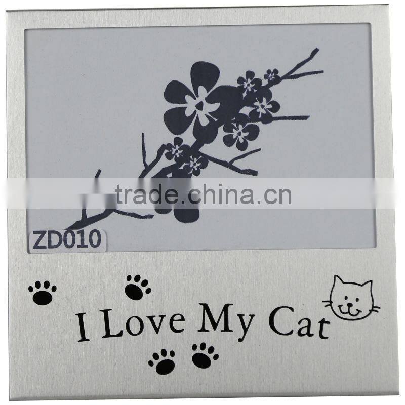 Nice aluminum picture frame for cat ZD010