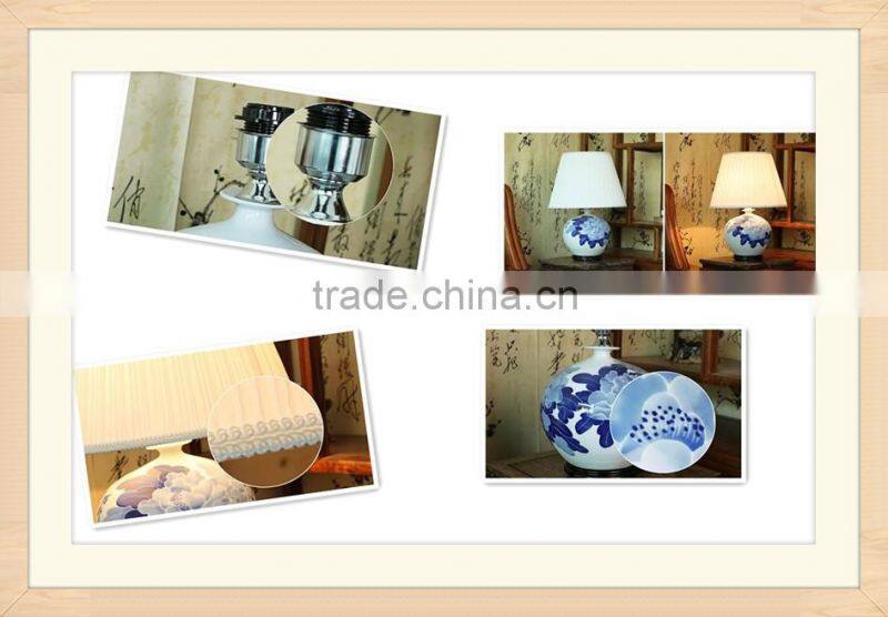 2016 large sales porcelain ceramic table lamps for home decor of Europe