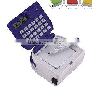 roll-out card holder & pen & calcultor