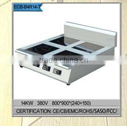 4 burner China electric commercial induction cooking
