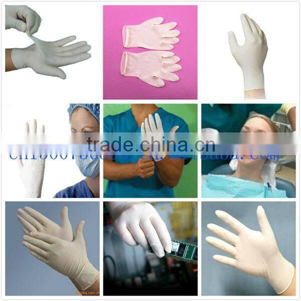 for medical supply disposable latex glove/latex examination glove