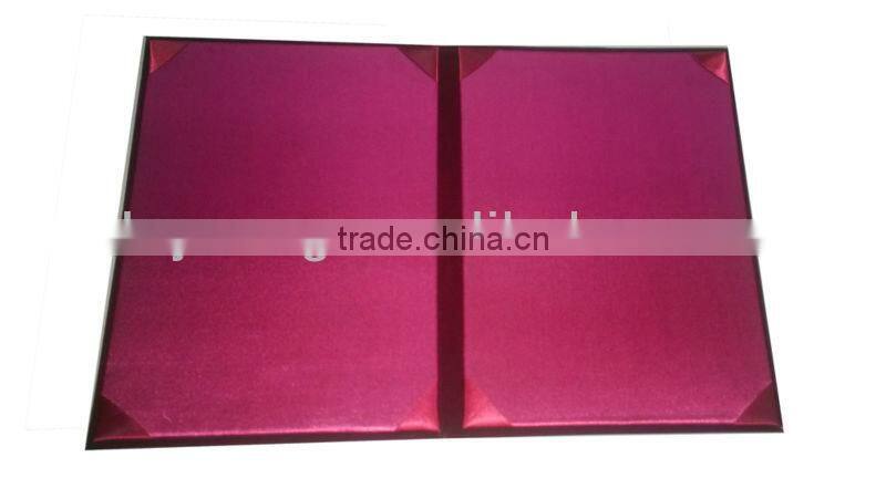Custom Velvet Certificate Folder