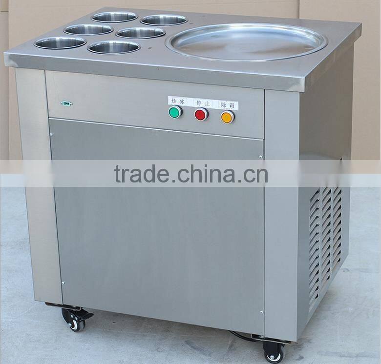 Fry ice cream roll machine