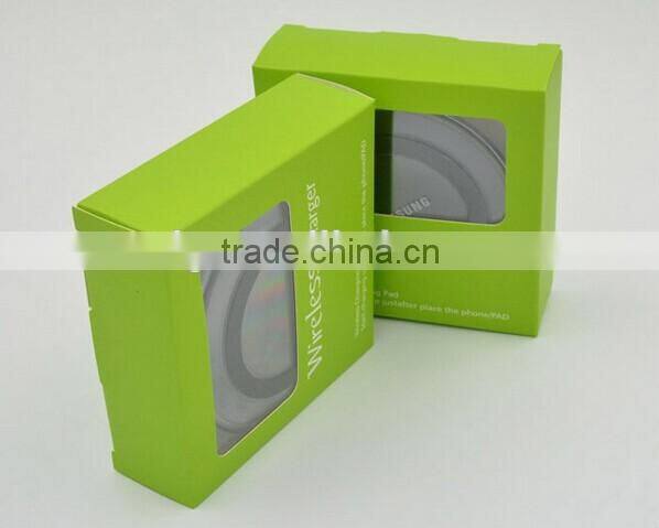 QI wireless charger and wireless mibile phone chager for samsung galaxy s6 s7 edge superthin mini design black and white