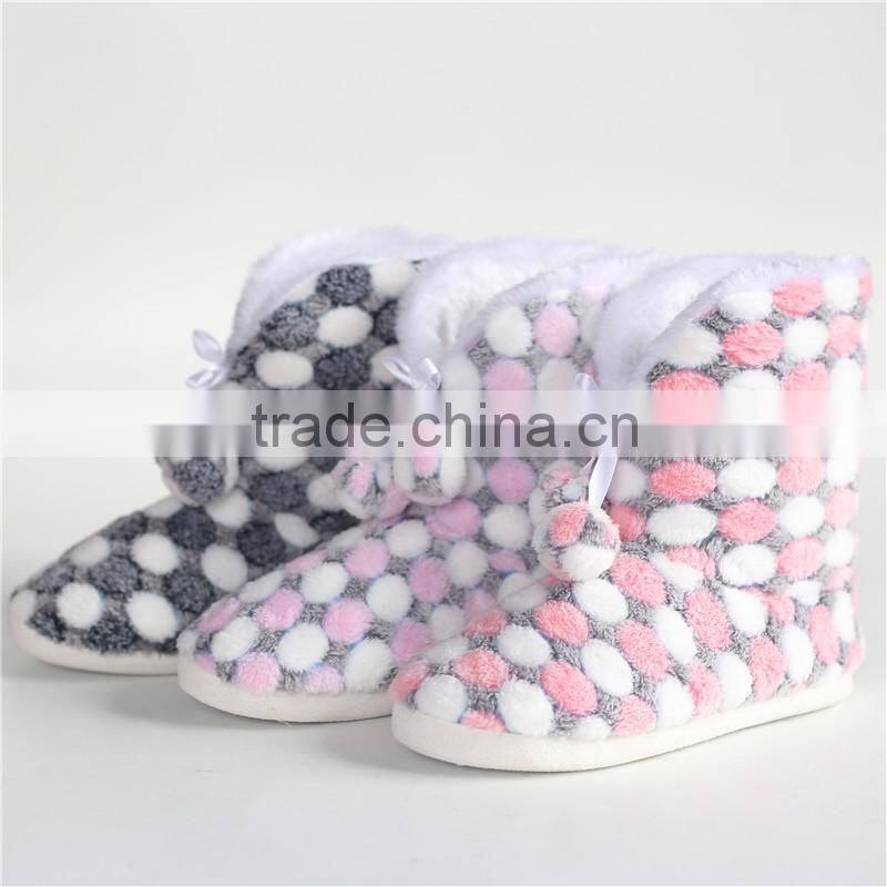 Ladies coral fleece indoor boot