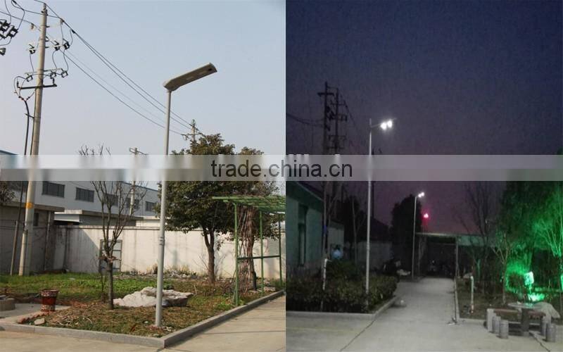 Intelligent integrated 20W solar street light with motion sensor