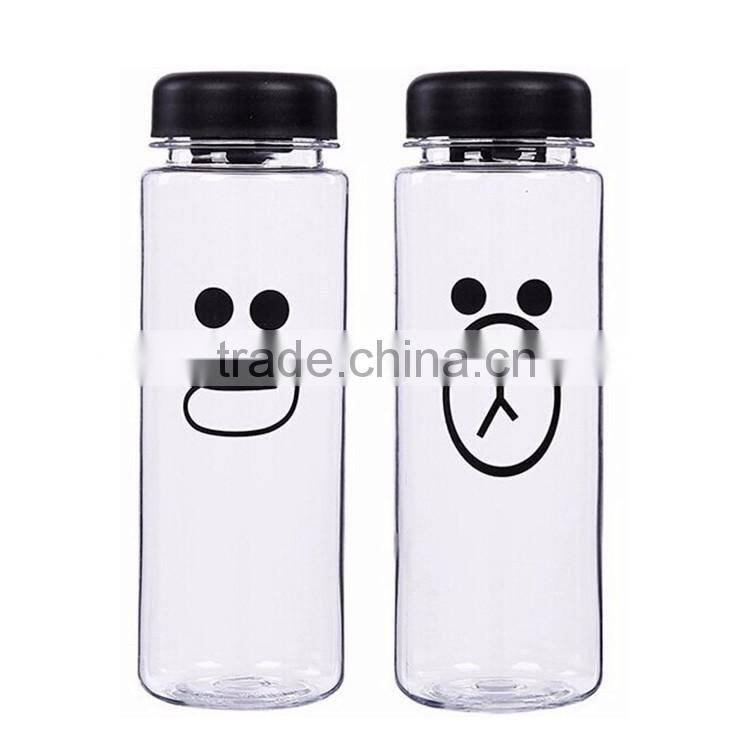 JoyShaker - 500ML Transparent Color My Bottle Logo Sport Plastic Fruit Juice Water Bottle