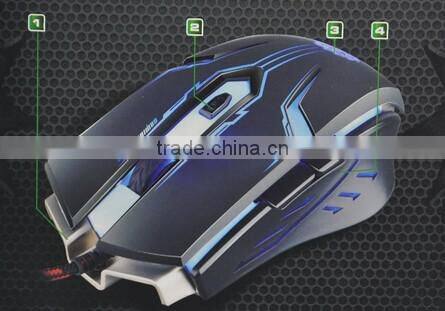 USB Wired Optical Computer Gaming Mouse With LED Light Luminous For Desktop Laptop