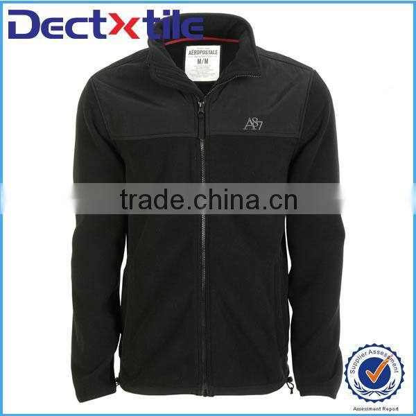 2015 Free sample hot sale lint-free zipper sweater cardigan fabric form DEC textile