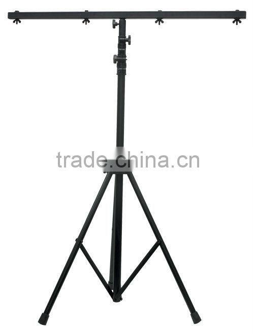 outdoor/indoor led par stainless steel tripod light stand double t-bar light stand
