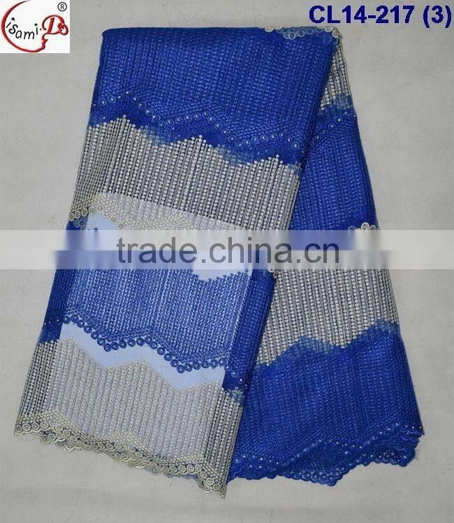 CL14-217 Fahioable embroidery tulle lace fabric 2016 french lace fabric for dressing