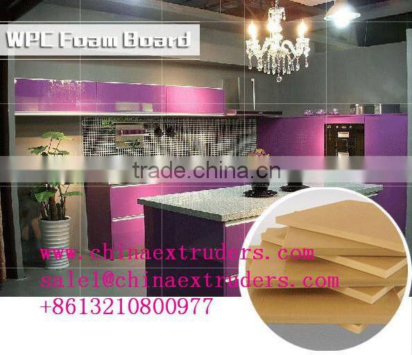wood plastic furniture plate production line/ wpc pvc furniture plate production line