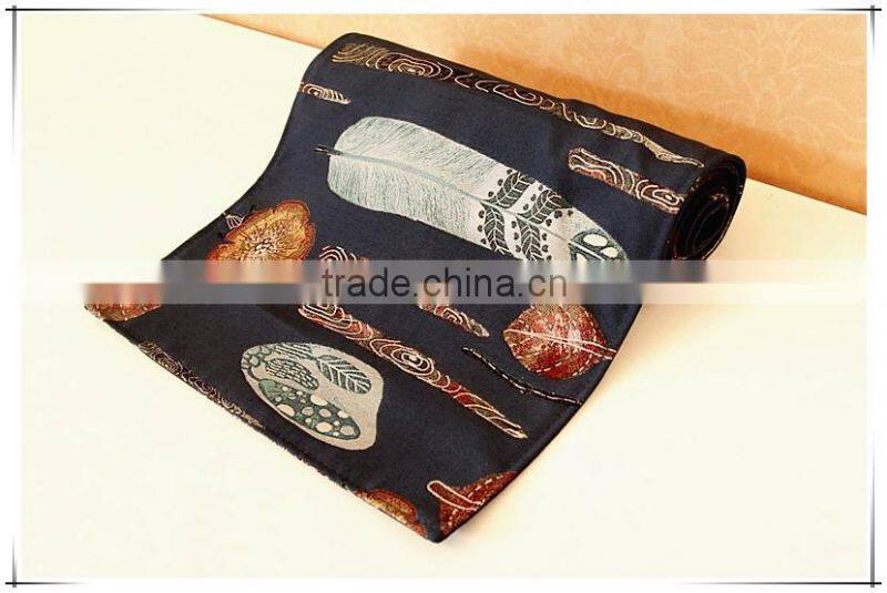 Wholesale colorful tapestry jacqaurd fabric table mats, table runners