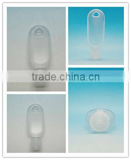 50ml PVC Keychain Clear Plastic Bottle for Liquid