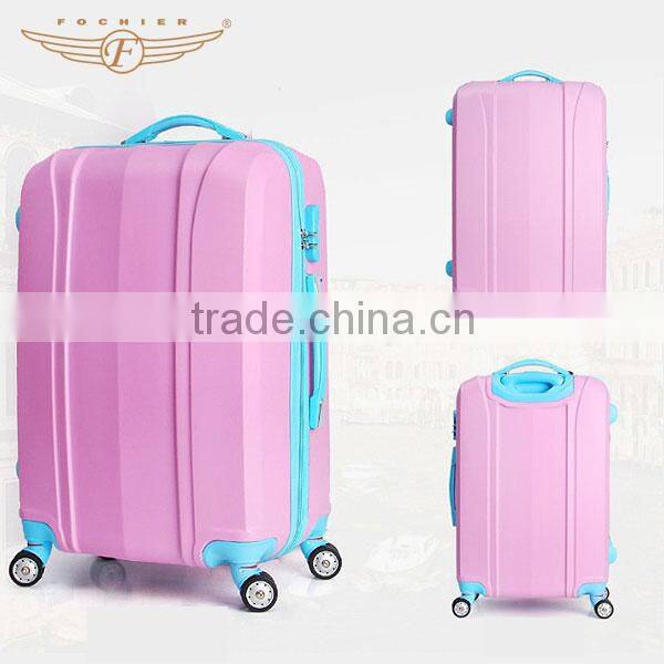 colourful best travel zipper trolley polyester luggage
