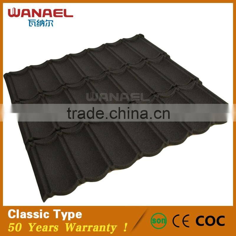 Wannel No Fading Heat Insulation Steel Roof Tile