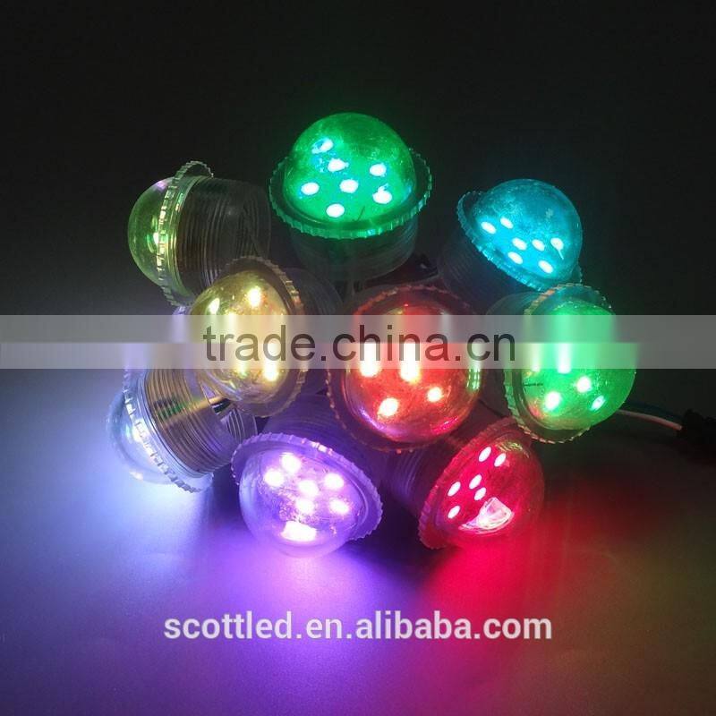 waterproof 35mm 6pcs digital addressable outdoor computer controlled led display pixel dot light