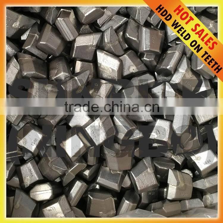 HDD back reamer weld on teeth Betek horizontal drilling tools welding bits for pipe line construction