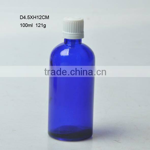 hot-selling blue medical reagent glass bottle