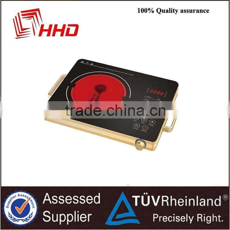 induction cooker stainless steel /handles CB,CE, stainless steel bodyceran ceramic hob handle electric infrared cooker