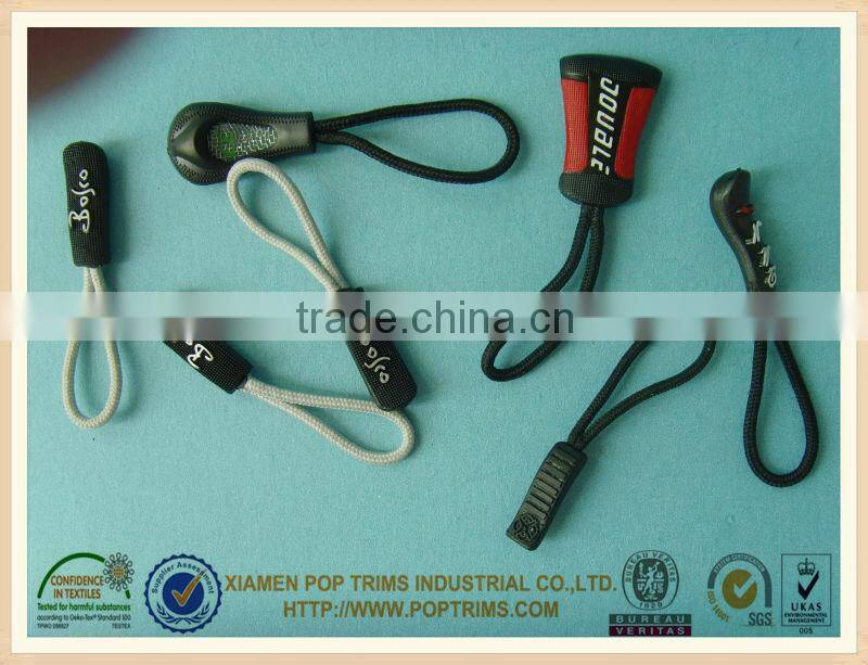 soft pvc custom rubber zipper puller