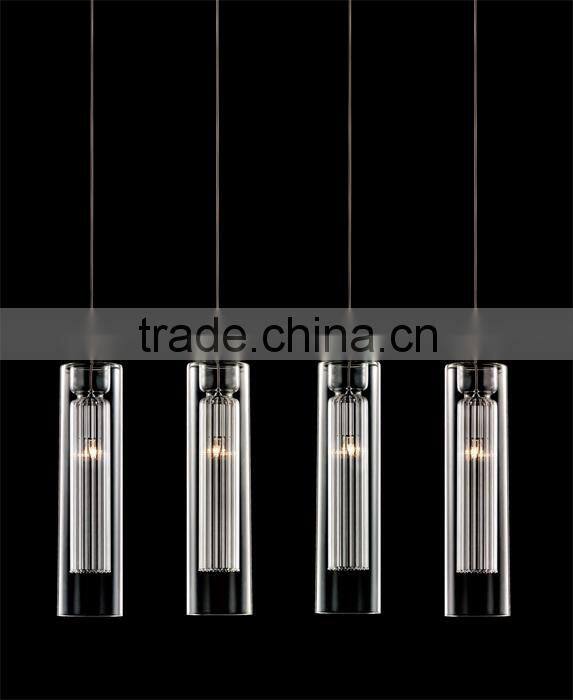 Modern decorative metel cuboid pedestal household table lamp