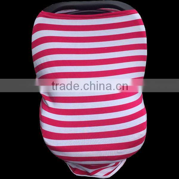 2016 Baby Loves Cuddle Soft Hot Pink Stripe Design Multifunction Car Seat Carrier Cover