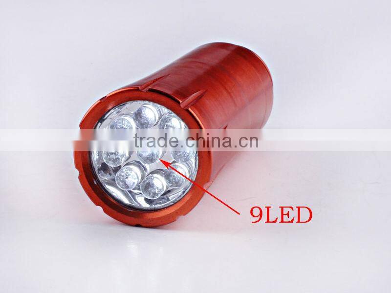 2013 New Design 9 LED Aluminum Torch