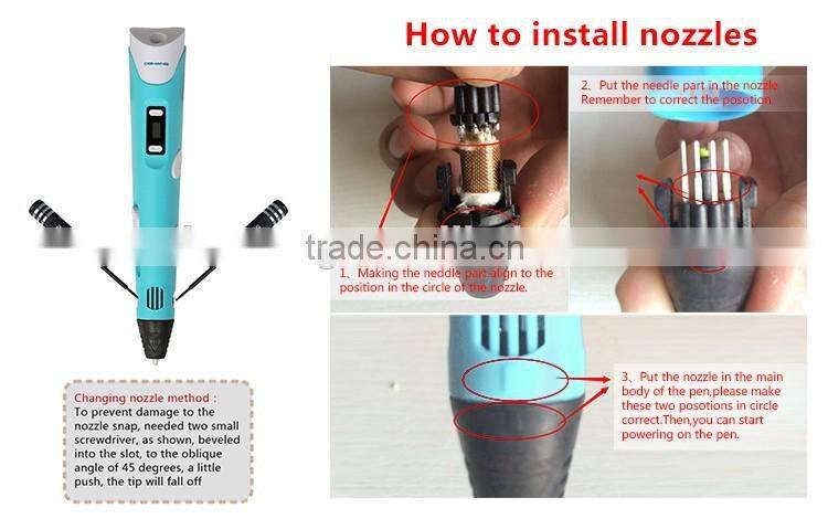 3d 2016 hot selling pen 3d drawing pen with CE Rohs