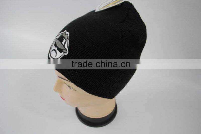 In Stock 100% Acrylic Unsex Gender knitted fancy beanie hat