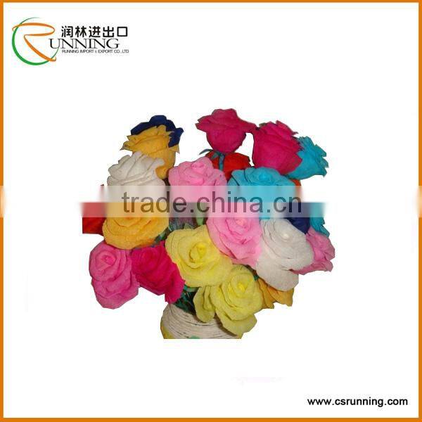 Colored Crepe Paper for Party or Artificial Flowers Wrapping