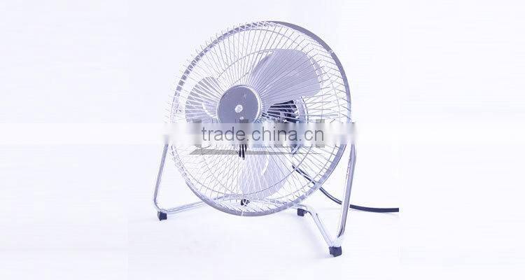 UNI-818 High Velocity Floor Fan 9 Inch Electric Fan Chrome Plating