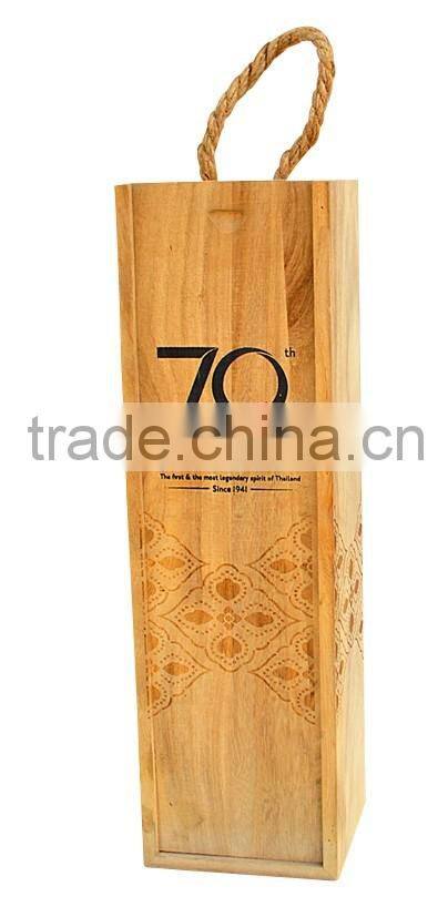 Cheap wooden wine bottle box wooden wine box single bottle wine box