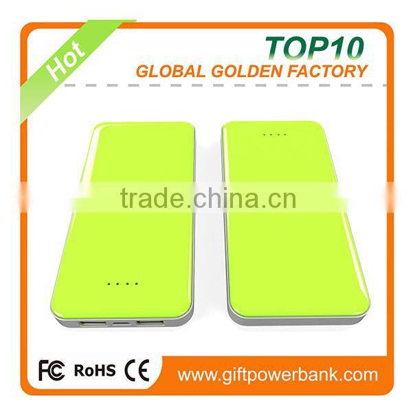 Large capacity double output mobile power bank 12000mAh factory price OEM available