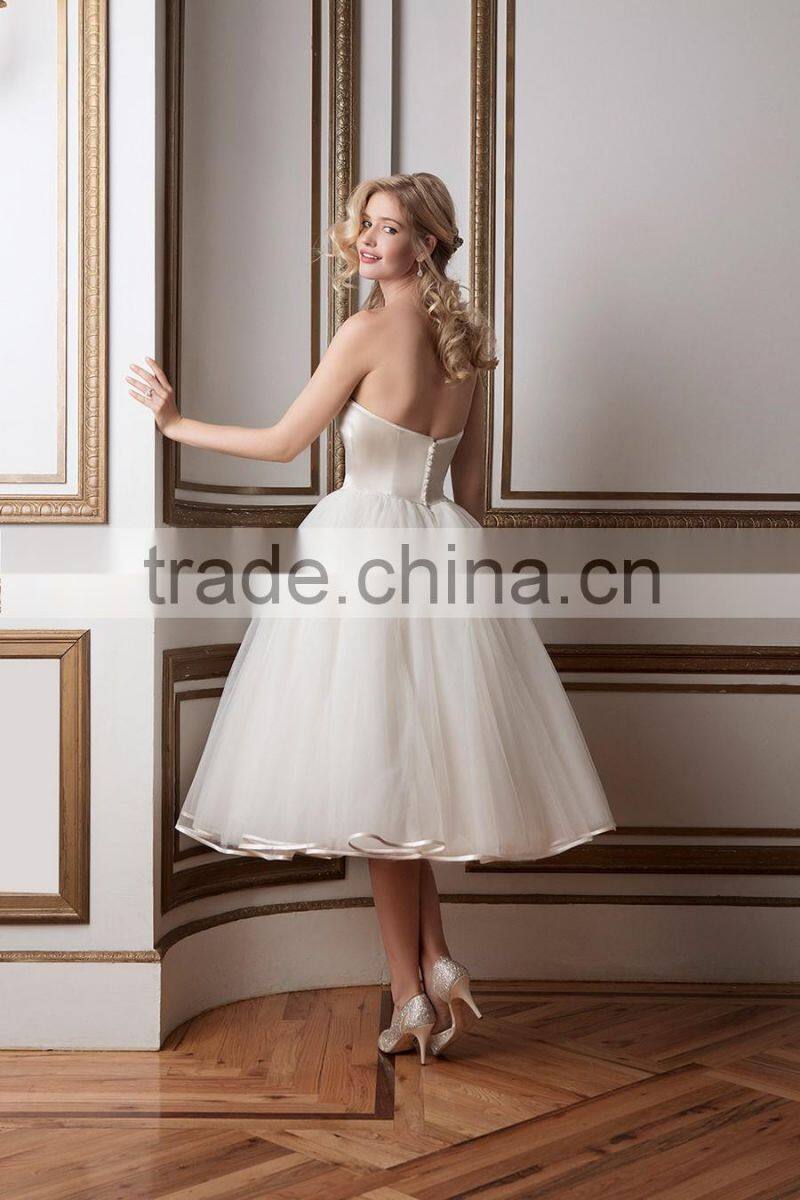 (MY8800) MARRY YOU Sweetheart Simple Short Western Wedding Dresses 2016
