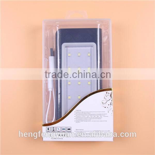 Factory Direct 3 USB 15000mAh Power Bank with Camping Lantern