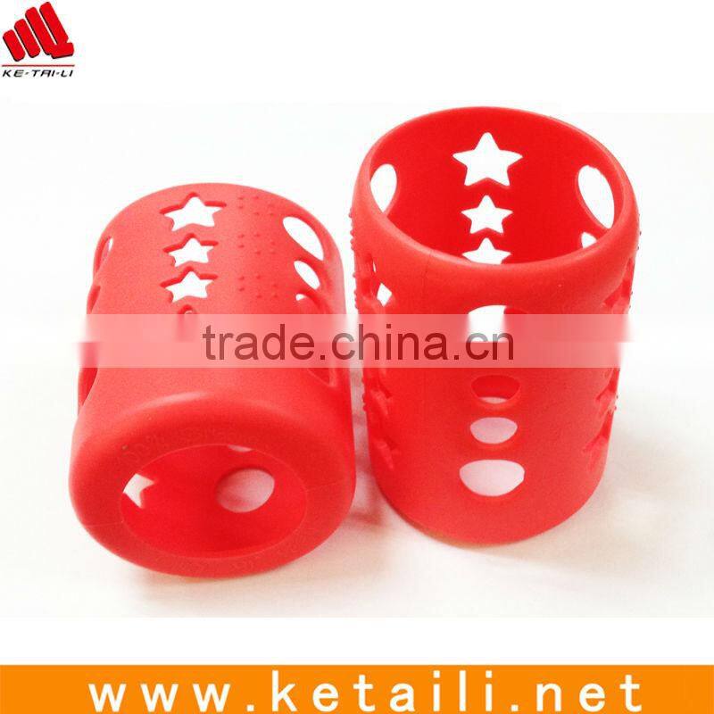 2016 Famous Glass Water Bottle Silicone Sleeve and Silicone Cap For Wholesale,BPA Free Glass water bottle with silicone sleeve