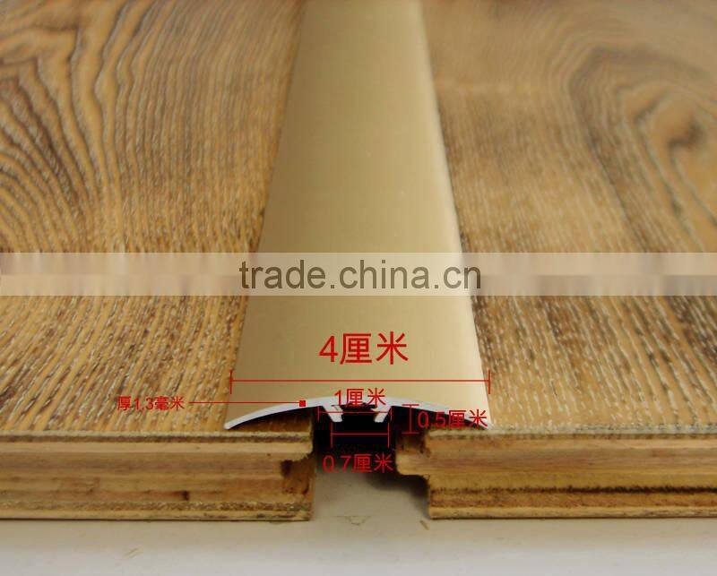 Luxury alumimun floor accessories/aluminum stair nosing/carpet smoth decorative edging/floor tile aceesories