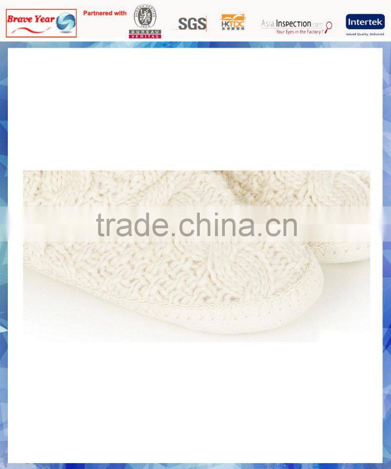 girls fashion cream cable knit winter boot