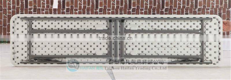 hot sell PE 183cm office white meeting table/special conference table for study with removable legs