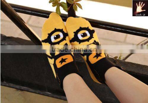Women Creative Cartoon Cotton Socks Girls Low Cut Short Ankle Socks