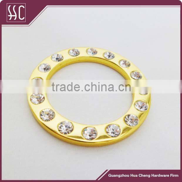 handbag O ring with diamond crystal ring jewelry bag accessory