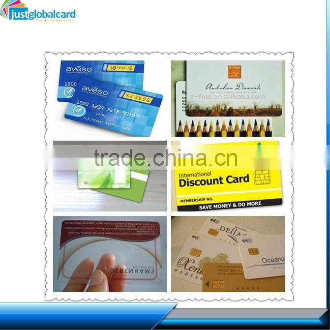 Standard CR80 pvc contact smart card with chip